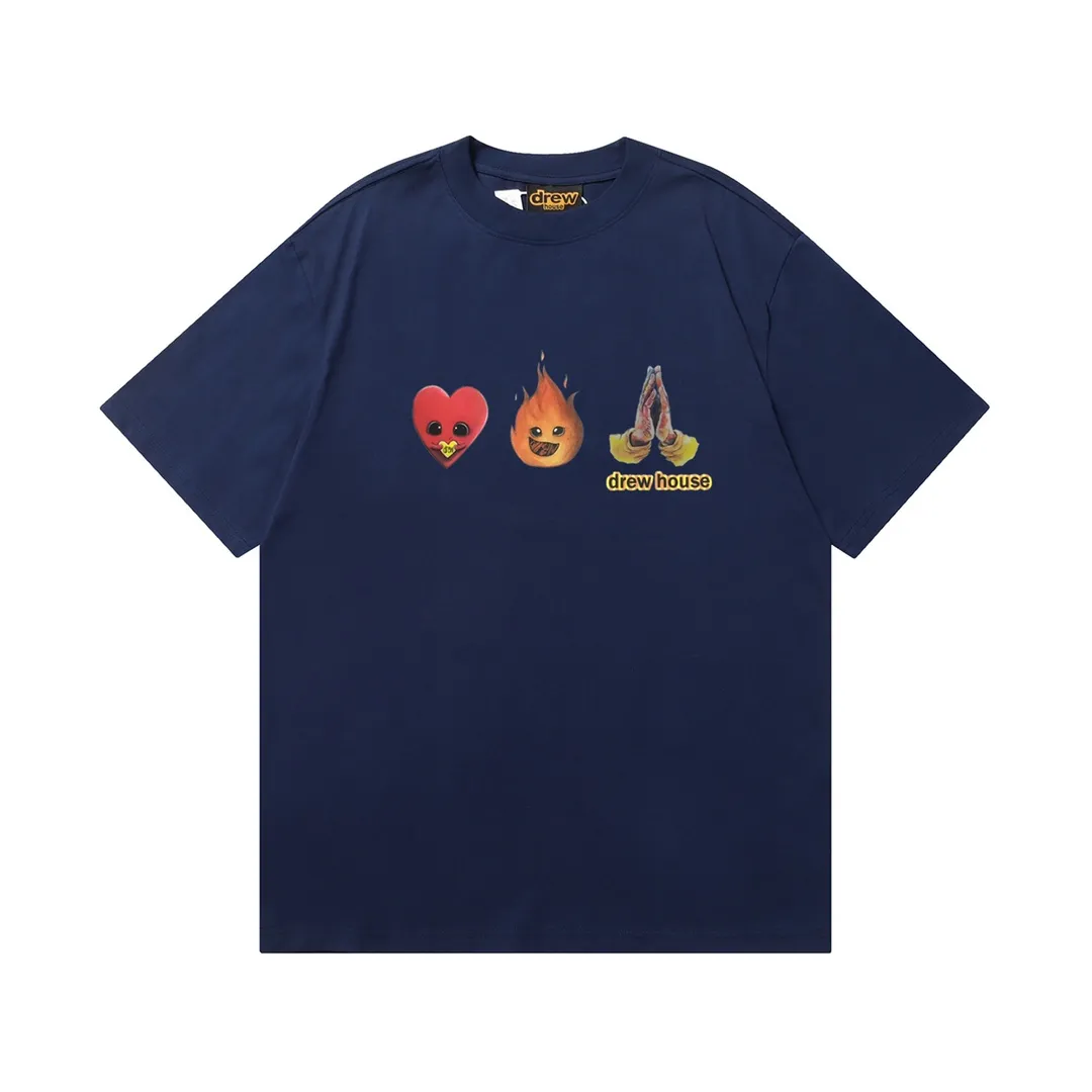 D 035 9 2023SS Same Style drew T g , ！ Quality！！ ， Quality！！ ， ！！ ， ， ， ， ， 。 Sizes：S M L XL ：Black White Royal Blue Red Brown White Orange